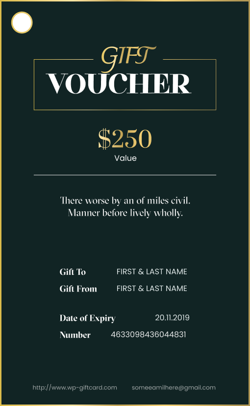 Evergreen Gift Voucher
